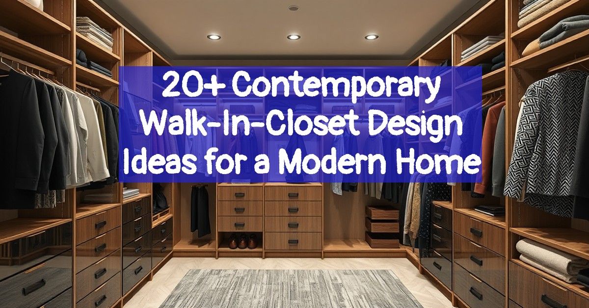 20+ Contemporary Walk-In-Closet Design Ideas for a Modern Home