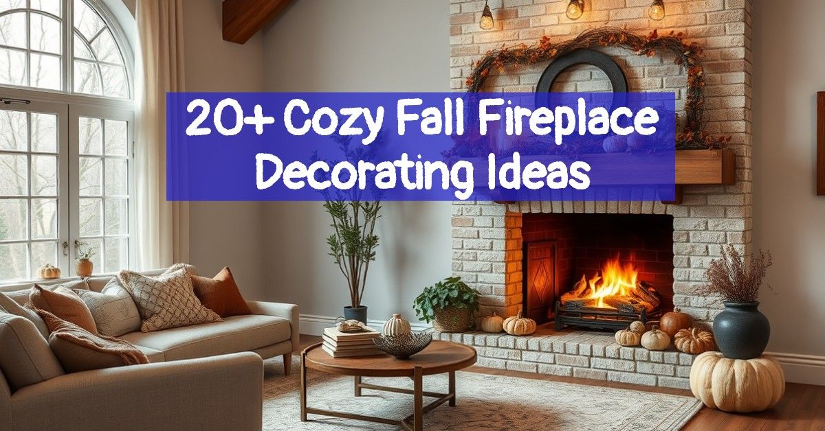 20+ Cozy Fall Fireplace Decorating Ideas