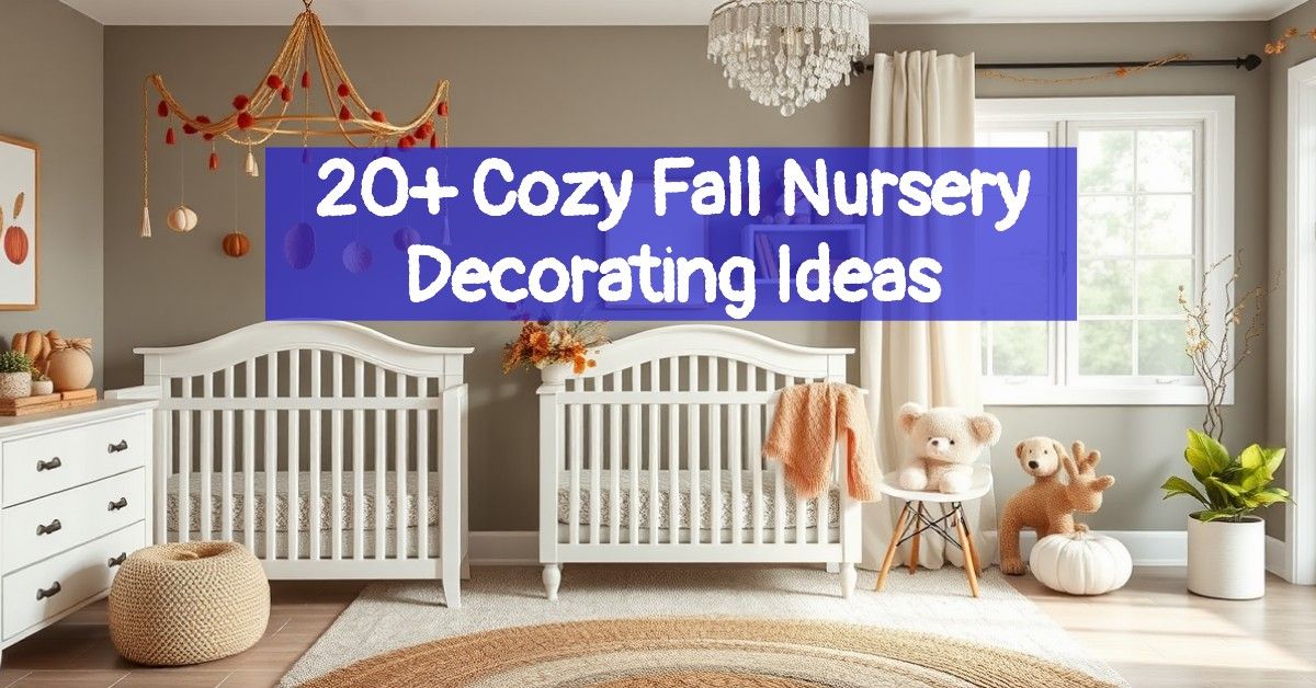 20+ Cozy Fall Nursery Decorating Ideas