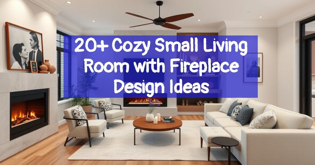 20+ Cozy Small Living Room with Fireplace Design Ideas