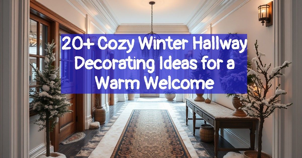 20+ Cozy Winter Hallway Decorating Ideas for a Warm Welcome