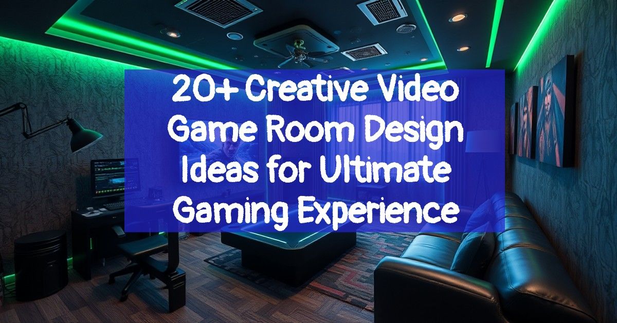 20+ Creative Video Game Room Design Ideas for Ultimate Gaming Experience