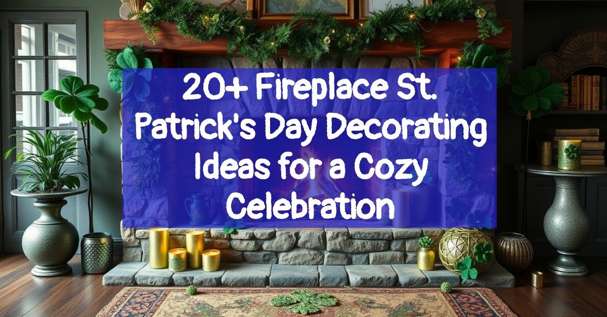 20+ Fireplace St. Patrick's Day Decorating Ideas for a Cozy Celebration