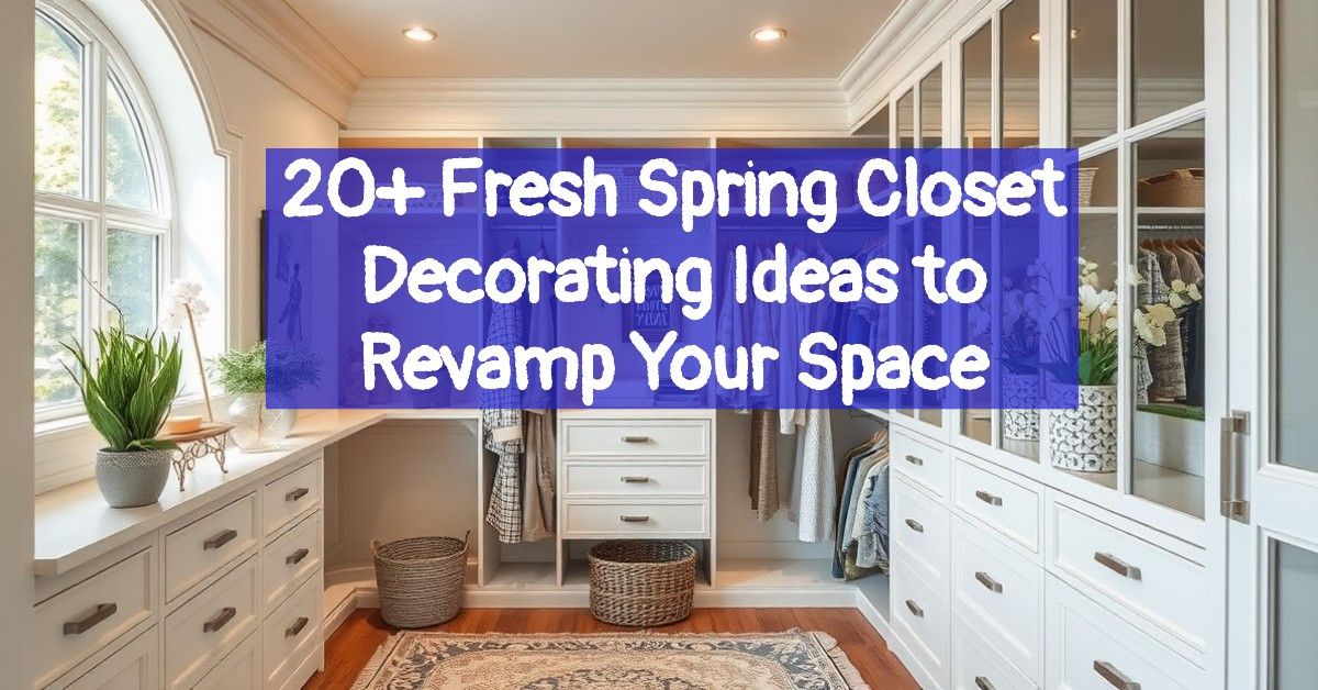 20+ Fresh Spring Closet Decorating Ideas to Revamp Your Space