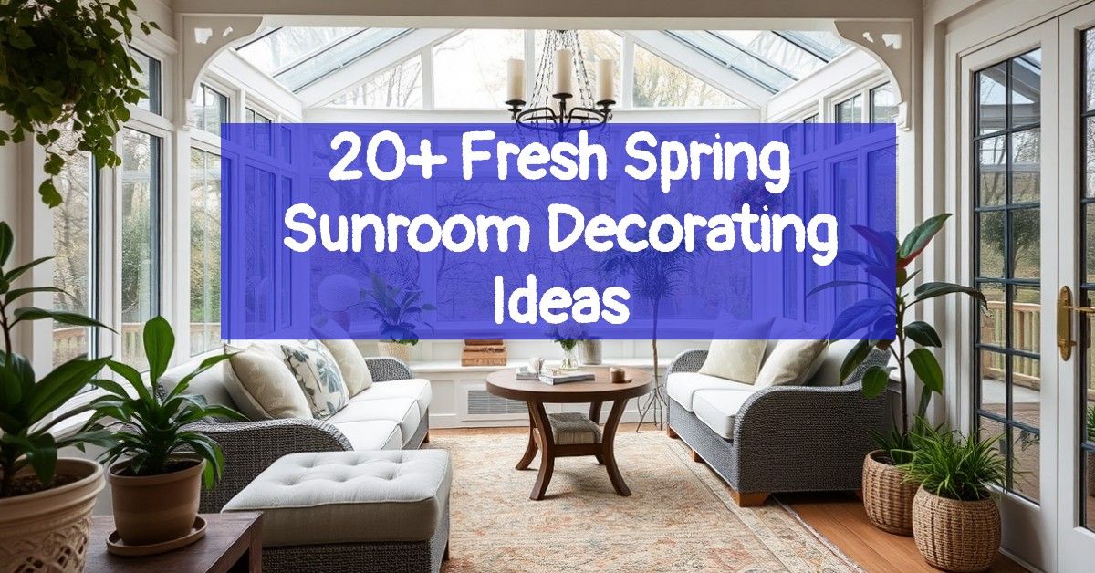 20+ Fresh Spring Sunroom Decorating Ideas