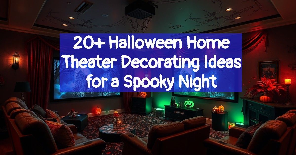 20+ Halloween Home Theater Decorating Ideas for a Spooky Night