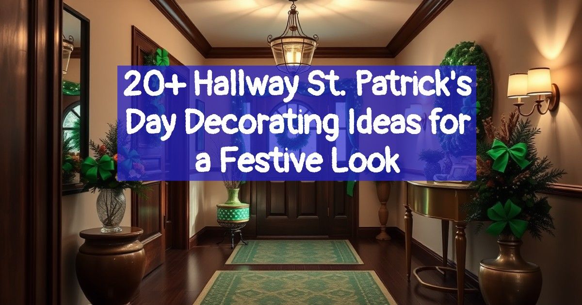 20+ Hallway St. Patrick's Day Decorating Ideas for a Festive Look