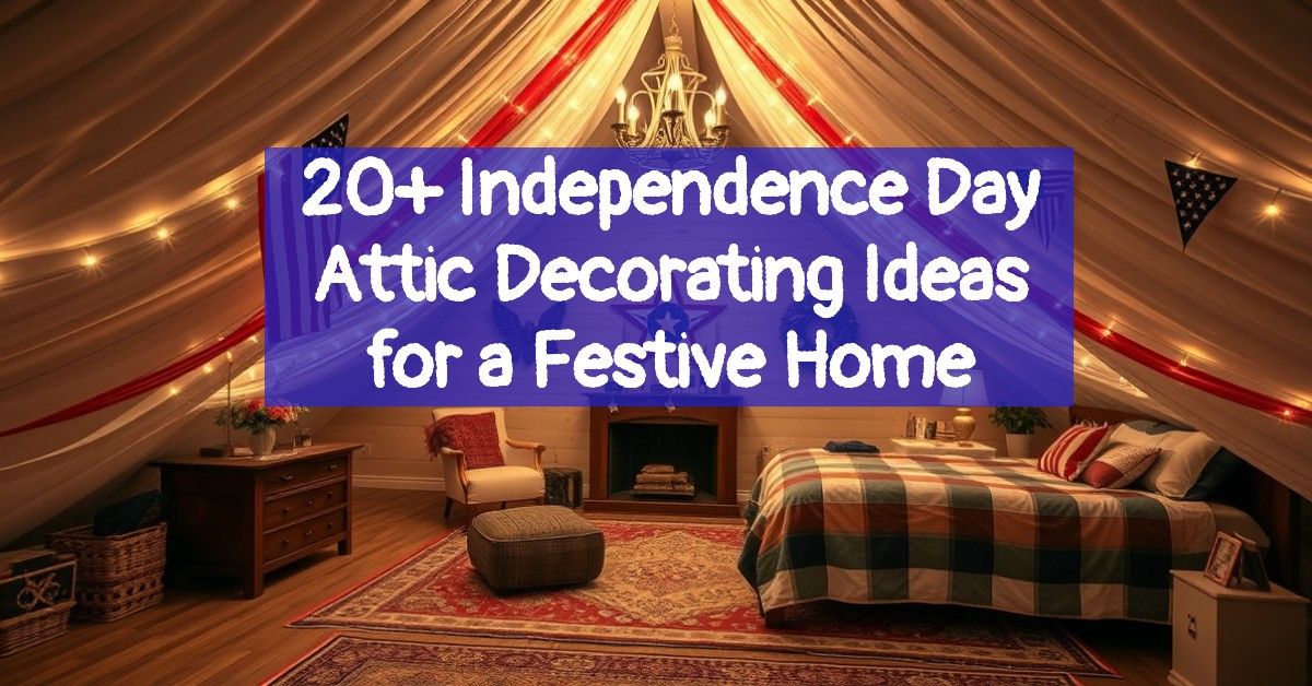 20+ Independence Day Attic Decorating Ideas for a Festive Home