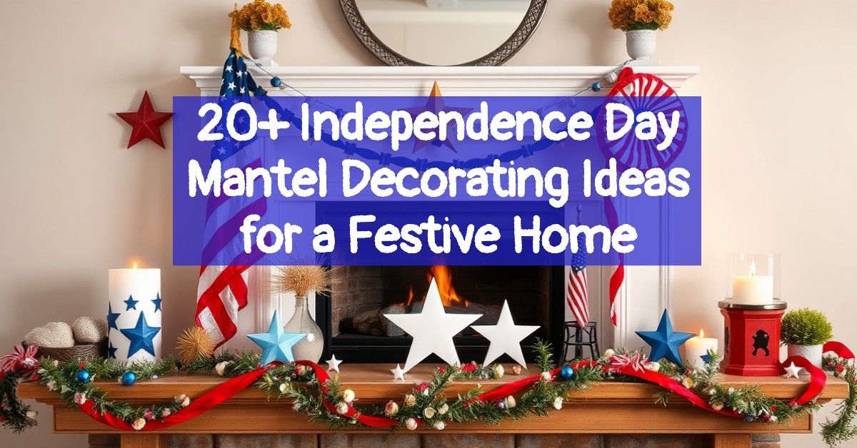 20+ Independence Day Mantel Decorating Ideas for a Festive Home