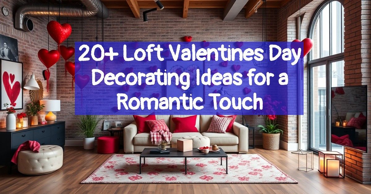 20+ Loft Valentines Day Decorating Ideas for a Romantic Touch