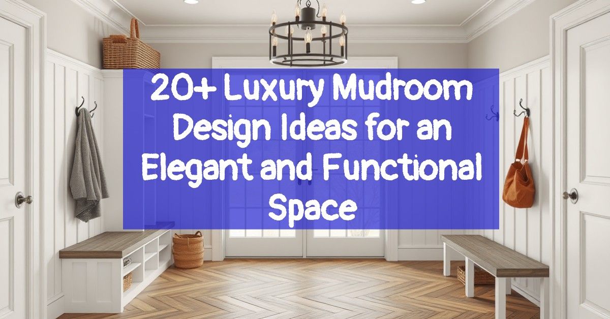 20+ Luxury Mudroom Design Ideas for an Elegant and Functional Space