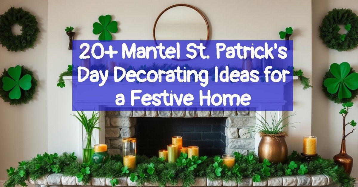 20+ Mantel St. Patrick's Day Decorating Ideas for a Festive Home