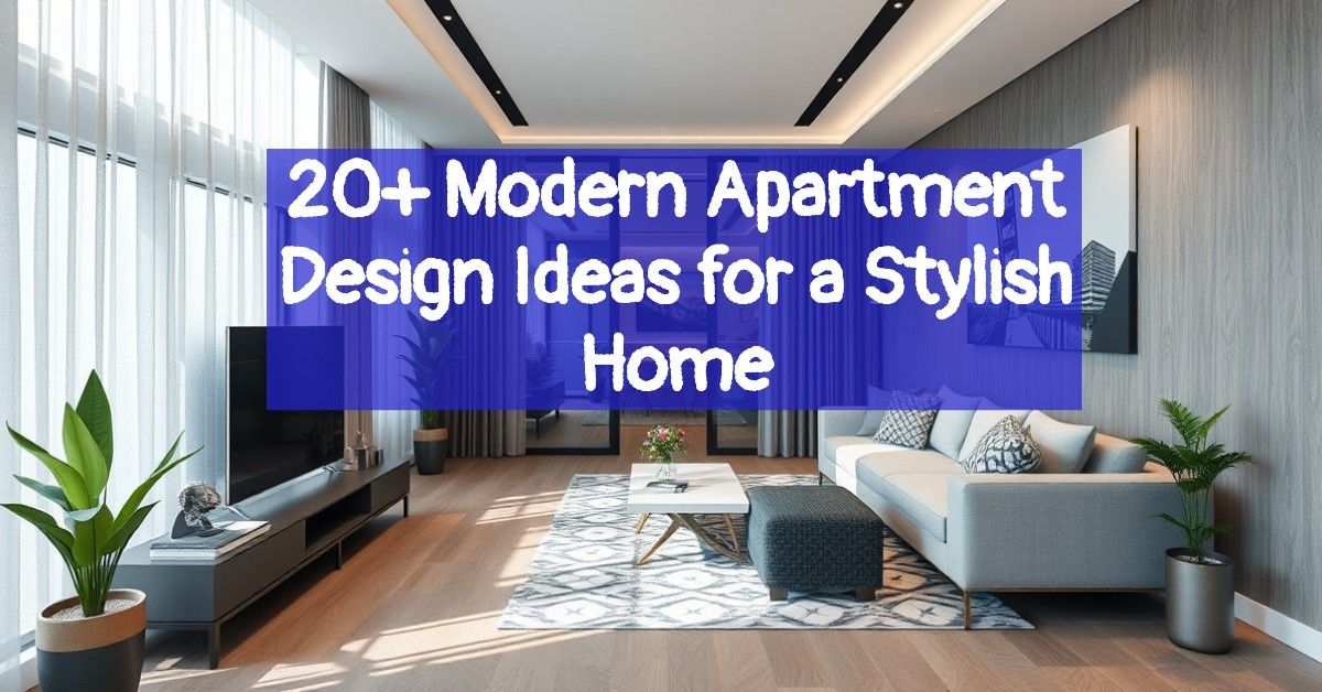 20+ Modern Apartment Design Ideas for a Stylish Home