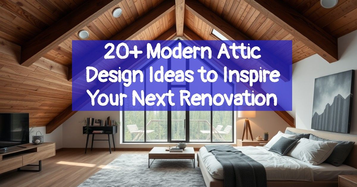 20+ Modern Attic Design Ideas to Inspire Your Next Renovation