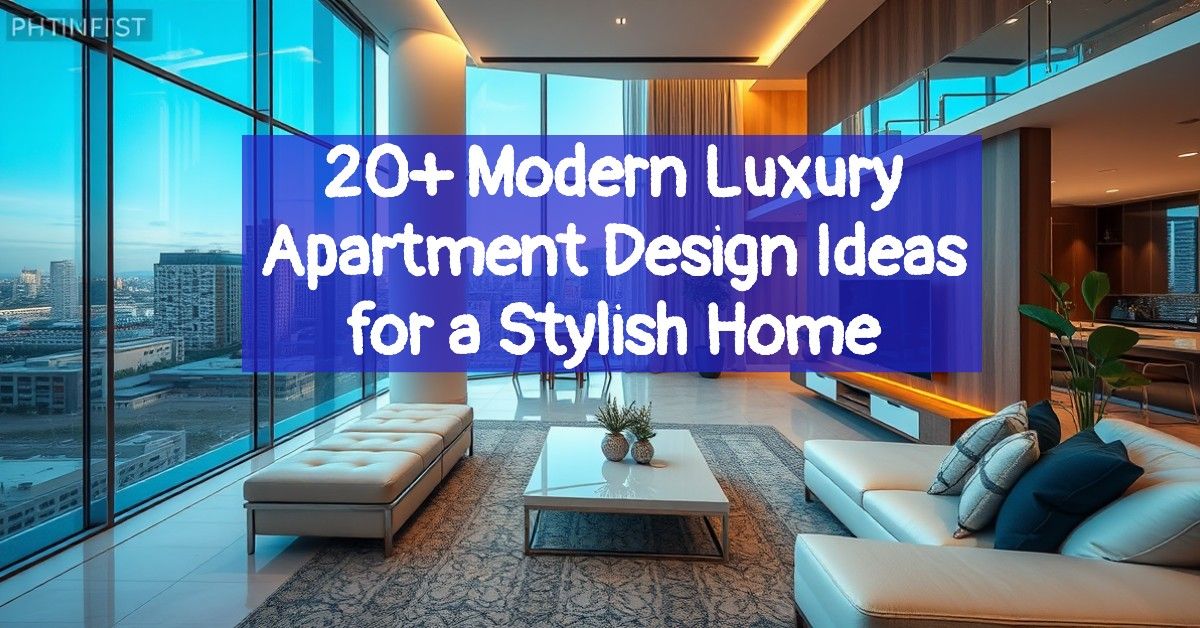 20+ Modern Luxury Apartment Design Ideas for a Stylish Home