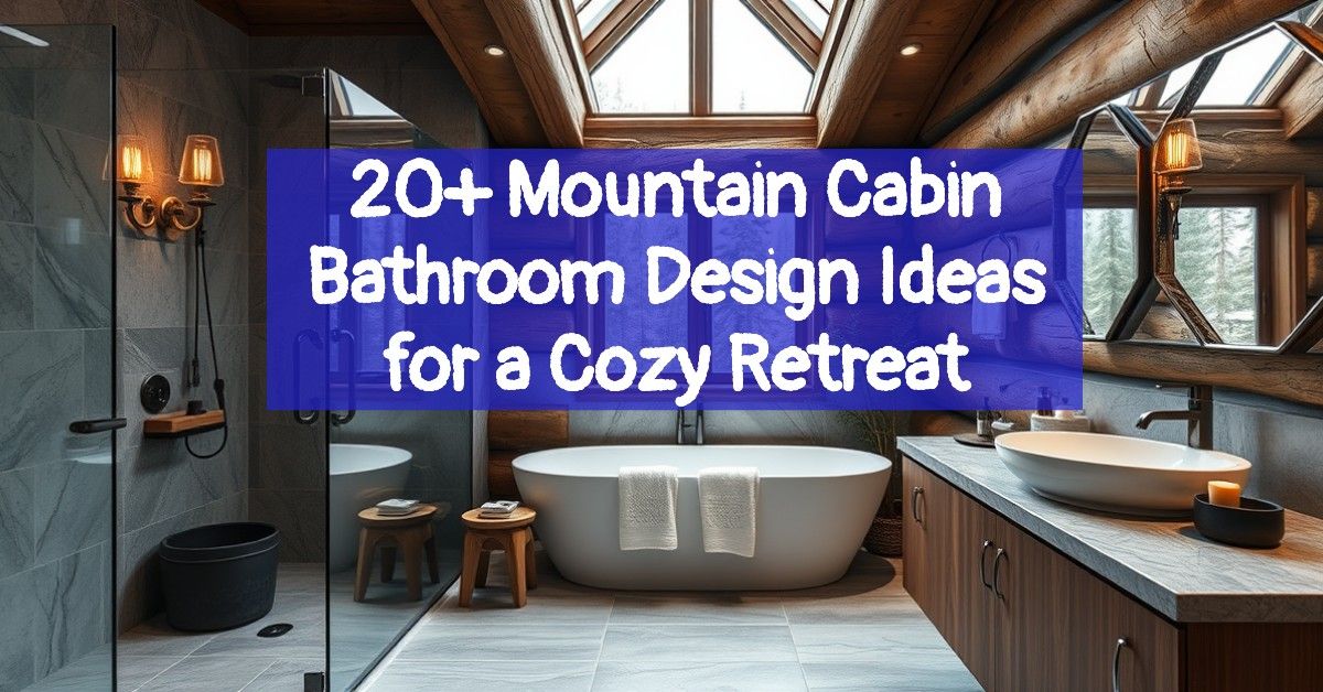 20+ Mountain Cabin Bathroom Design Ideas for a Cozy Retreat