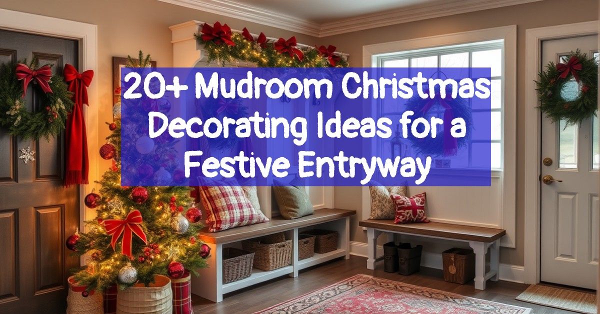 20+ Mudroom Christmas Decorating Ideas for a Festive Entryway