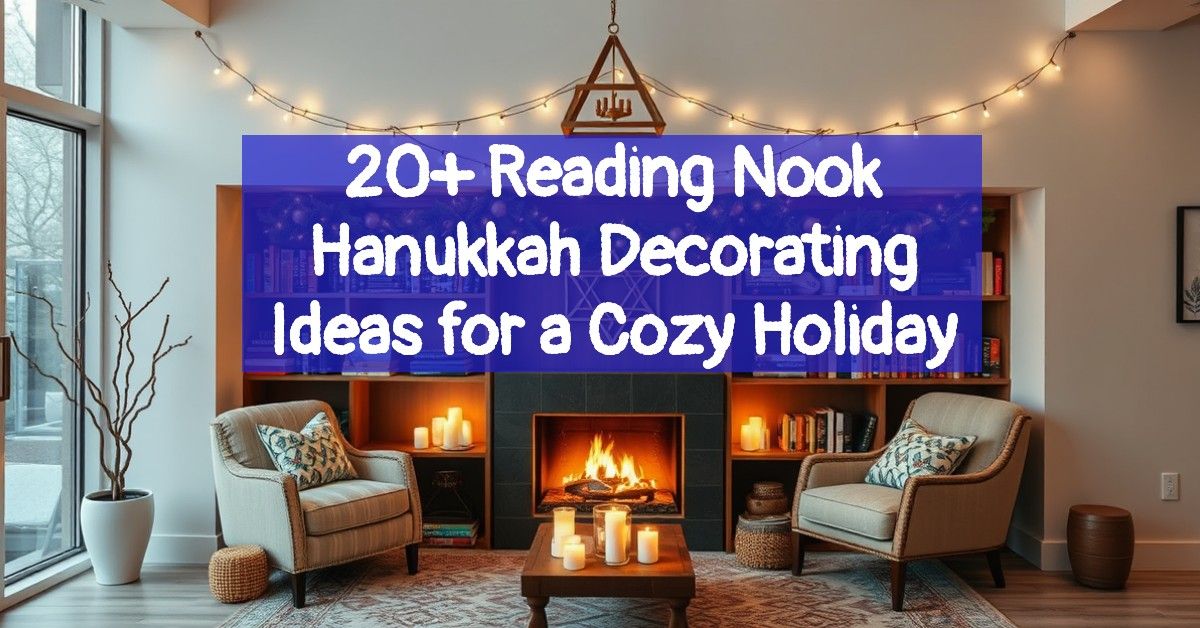 20+ Reading Nook Hanukkah Decorating Ideas for a Cozy Holiday