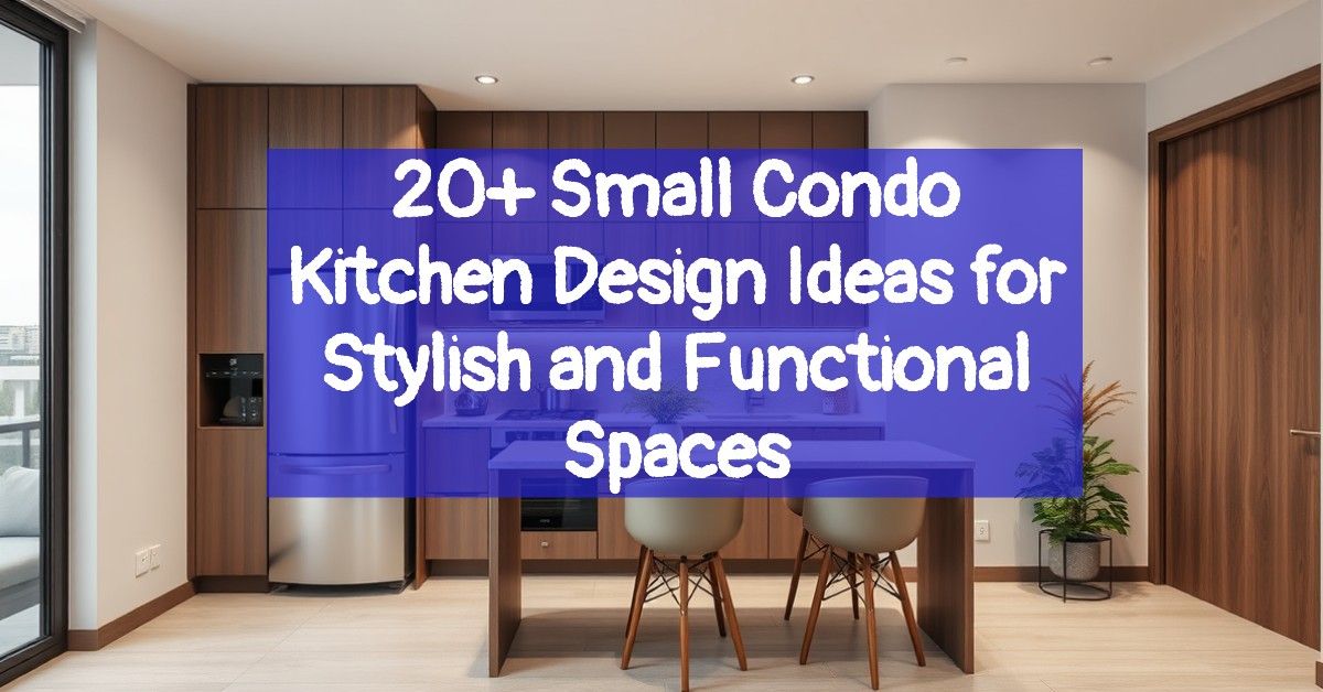 20+ Small Condo Kitchen Design Ideas for Stylish and Functional Spaces