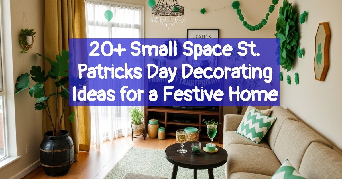 20+ Small Space St. Patricks Day Decorating Ideas for a Festive Home