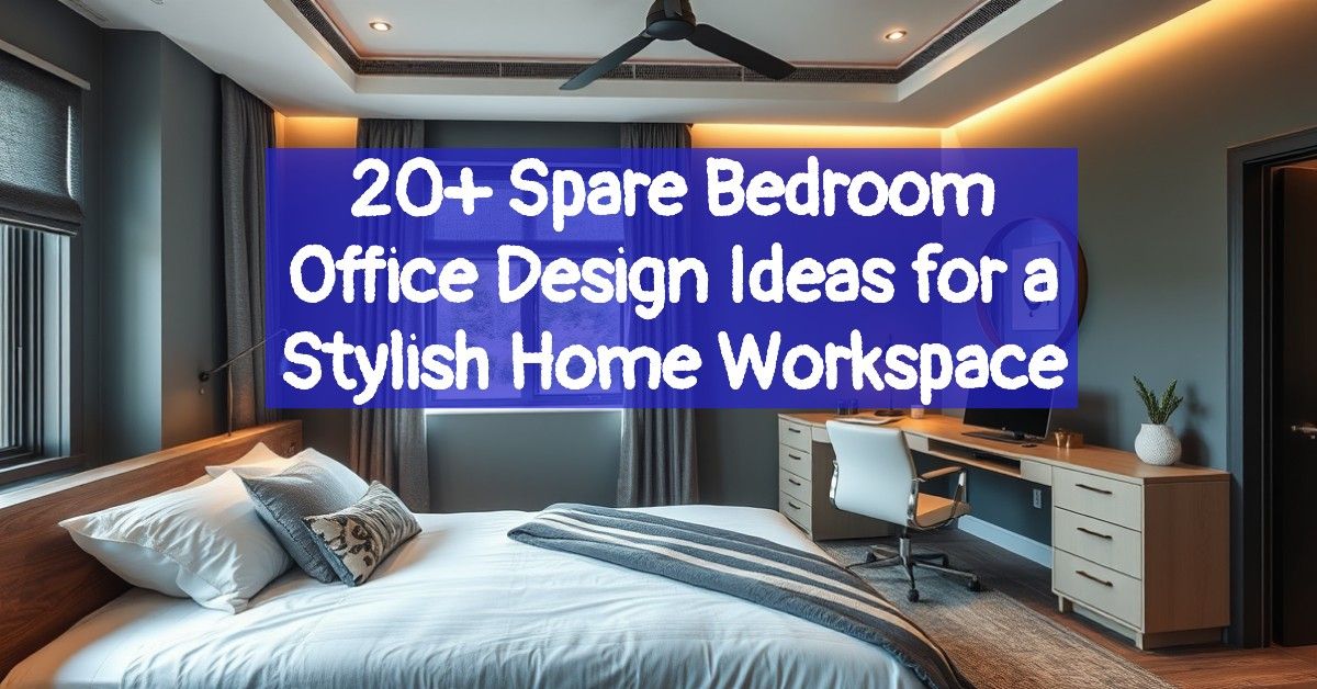 20+ Spare Bedroom Office Design Ideas for a Stylish Home Workspace