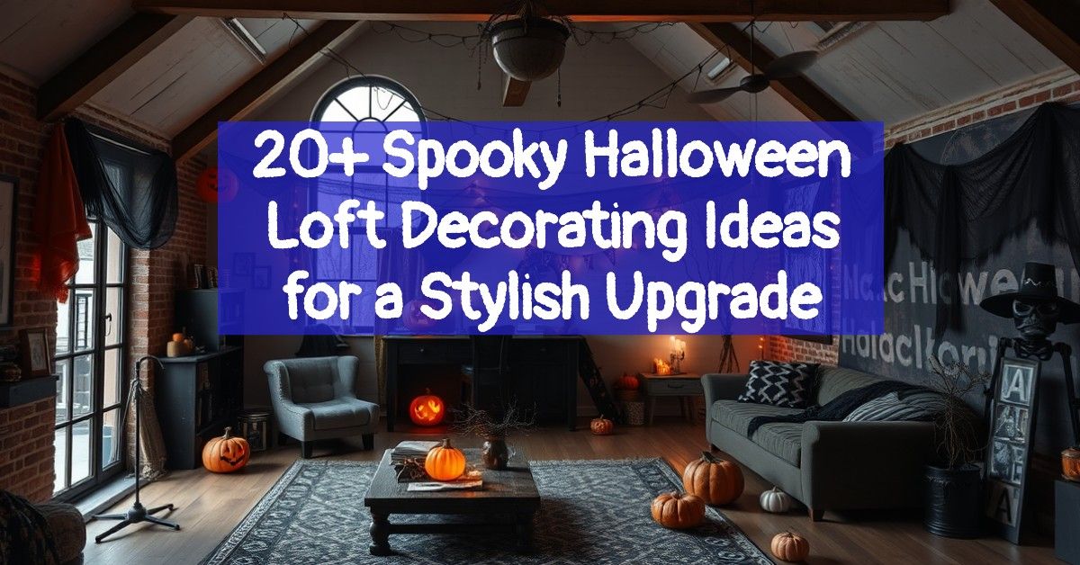 20+ Spooky Halloween Loft Decorating Ideas for a Stylish Upgrade