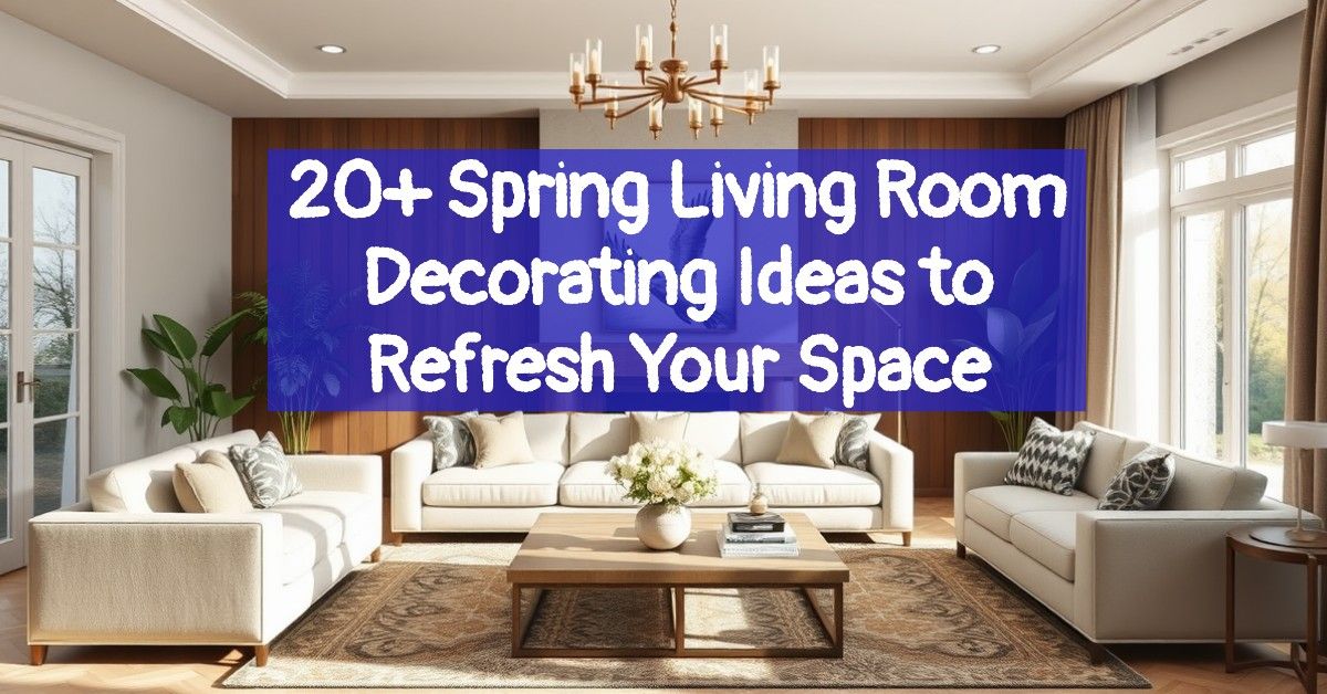 20+ Spring Living Room Decorating Ideas to Refresh Your Space