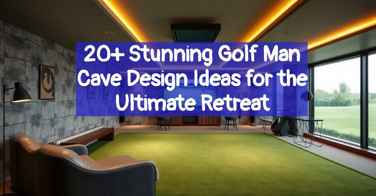 20+ Stunning Golf Man Cave Design Ideas for the Ultimate Retreat