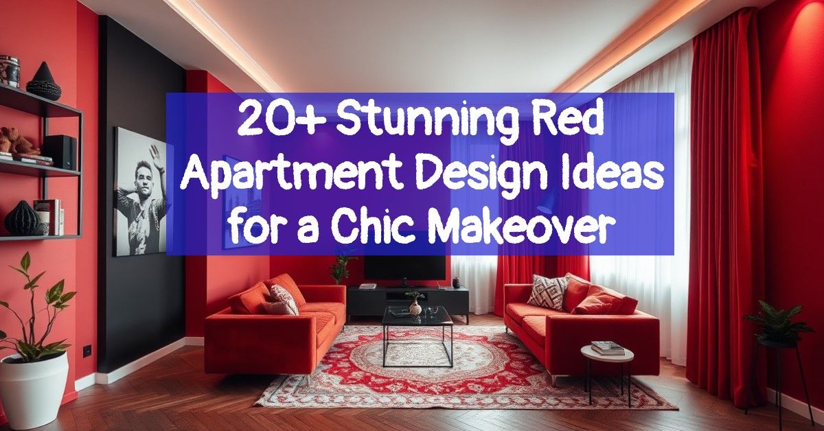 20+ Stunning Red Apartment Design Ideas for a Chic Makeover