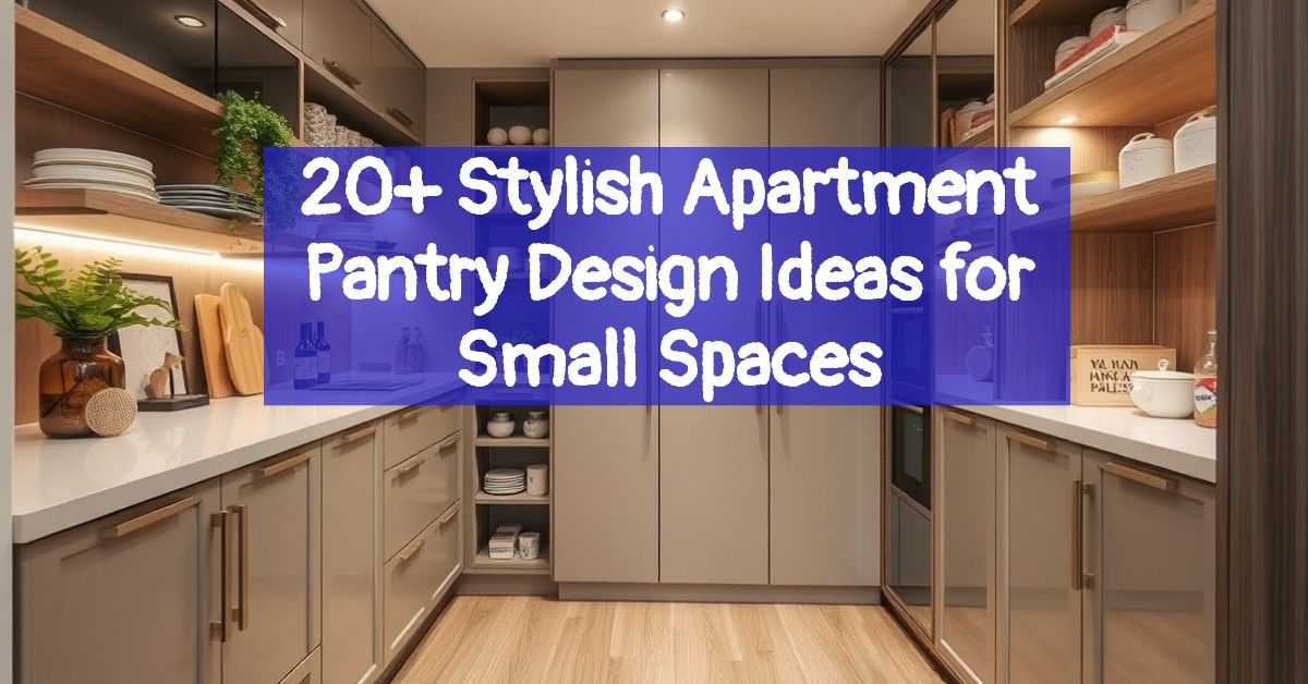 20+ Stylish Apartment Pantry Design Ideas for Small Spaces