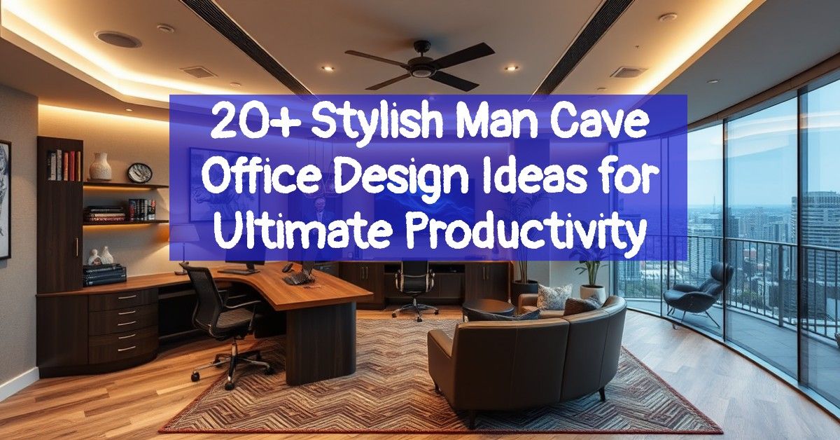 20+ Stylish Man Cave Office Design Ideas for Ultimate Productivity