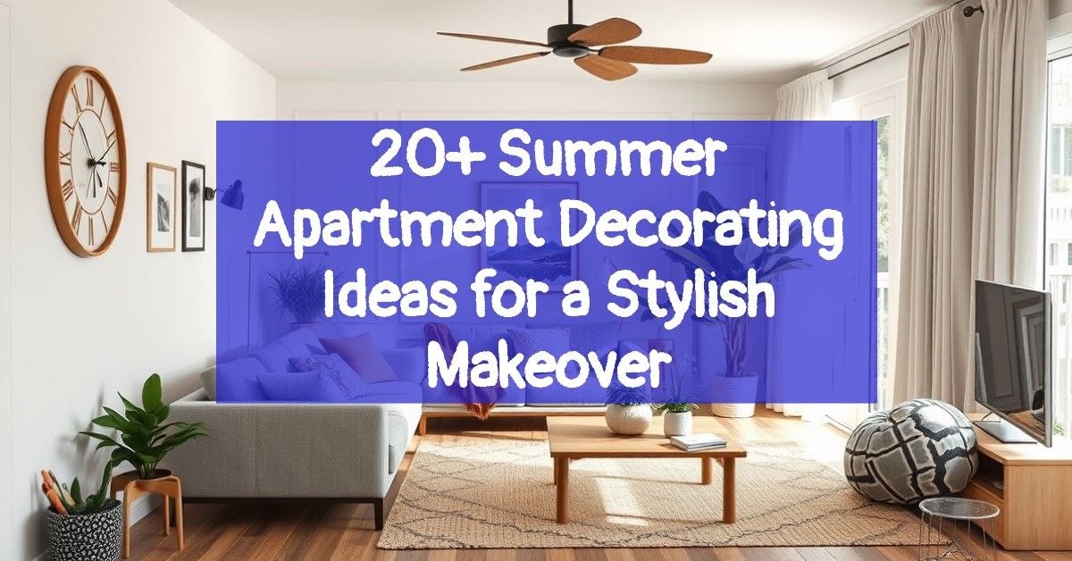 20+ Summer Apartment Decorating Ideas for a Stylish Makeover