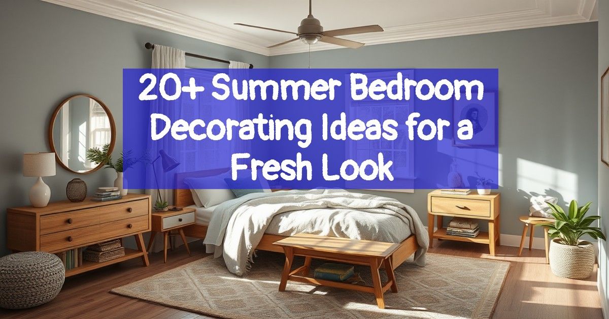 20+ Summer Bedroom Decorating Ideas for a Fresh Look