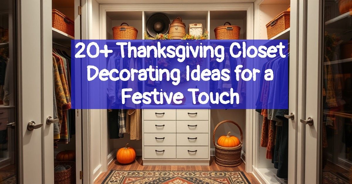 20+ Thanksgiving Closet Decorating Ideas for a Festive Touch