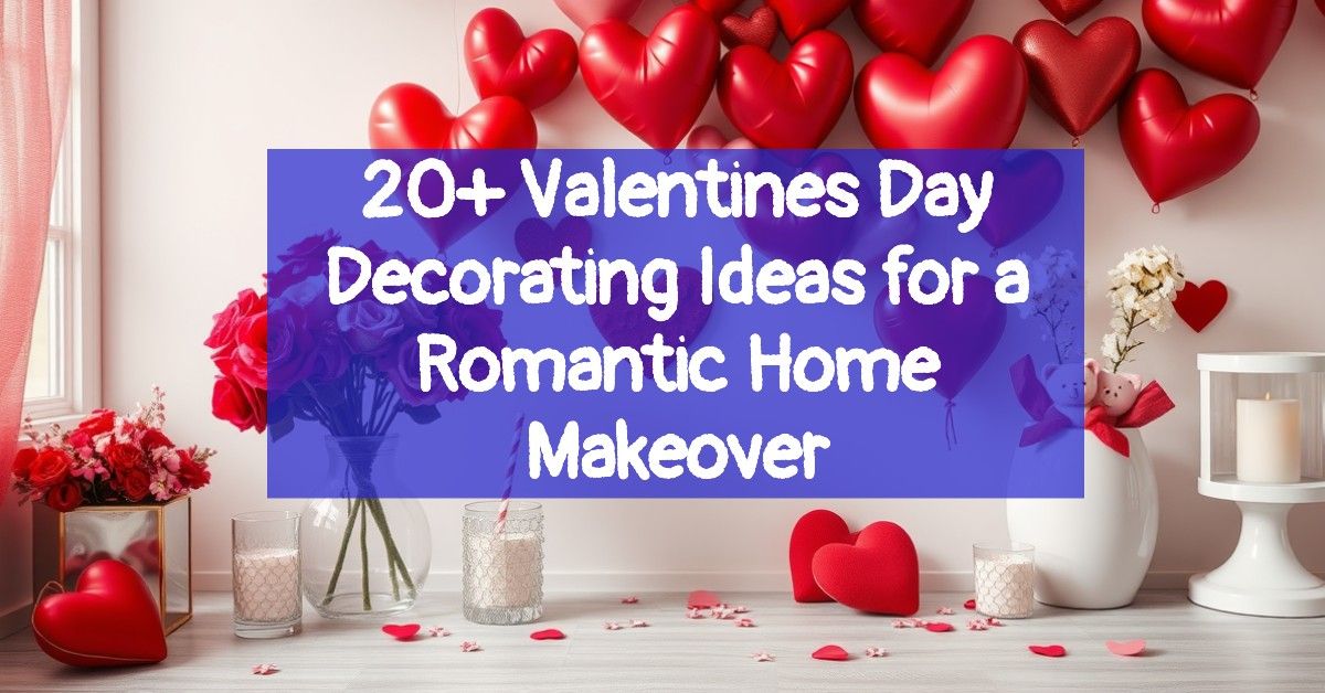 20+ Valentines Day Decorating Ideas for a Romantic Home Makeover