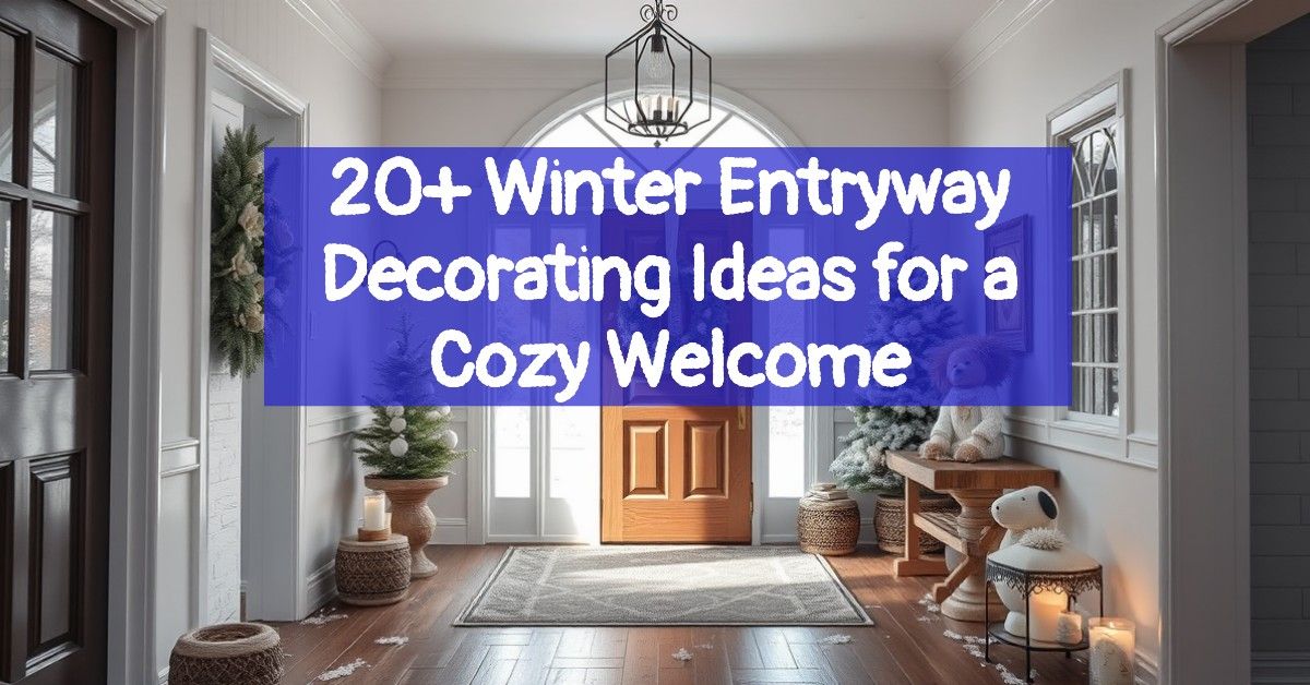 20+ Winter Entryway Decorating Ideas for a Cozy Welcome