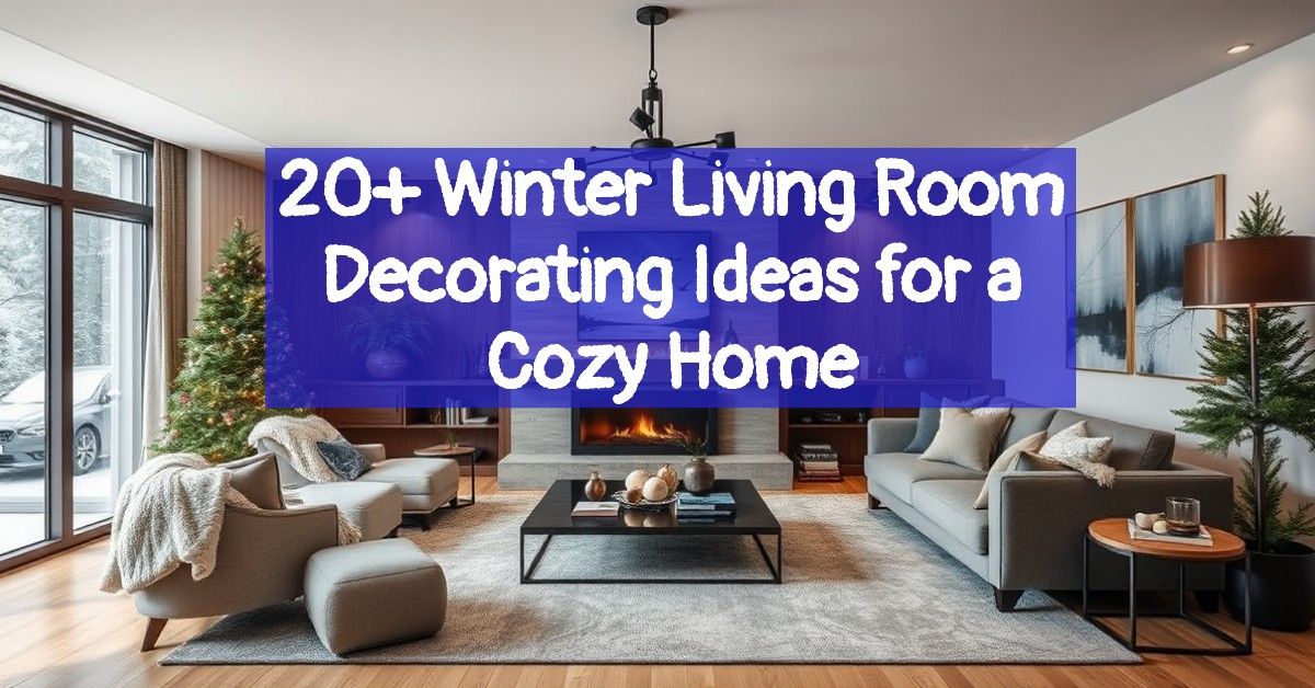 20+ Winter Living Room Decorating Ideas for a Cozy Home