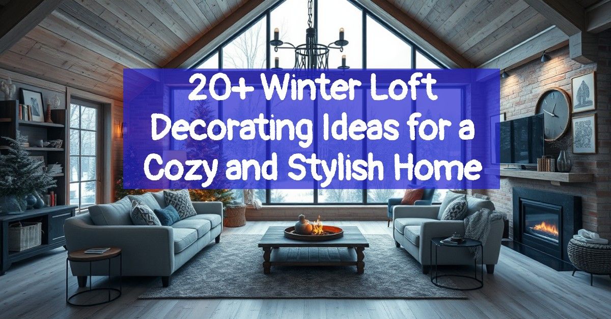 20+ Winter Loft Decorating Ideas for a Cozy and Stylish Home