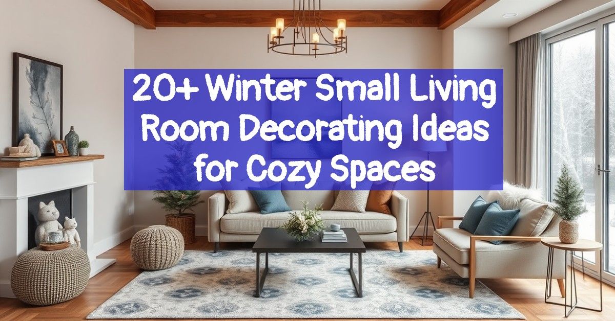 20+ Winter Small Living Room Decorating Ideas for Cozy Spaces