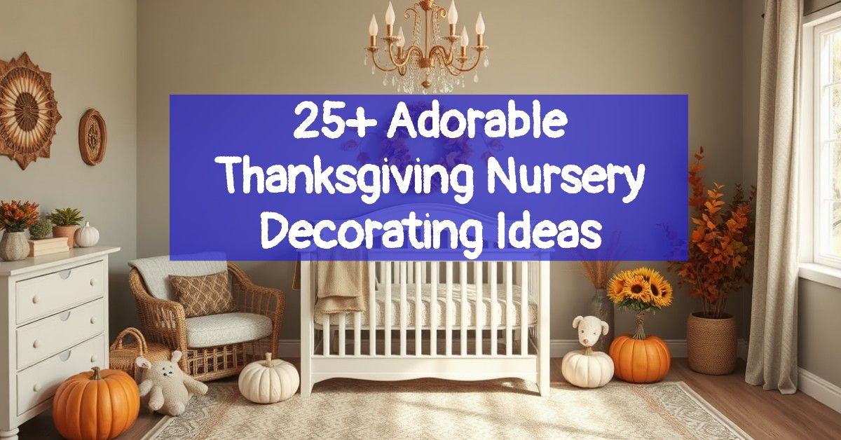 25+ Adorable Thanksgiving Nursery Decorating Ideas