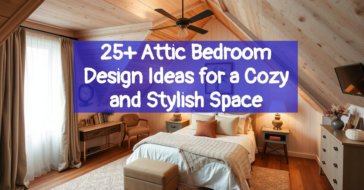 25+ Attic Bedroom Design Ideas for a Cozy and Stylish Space