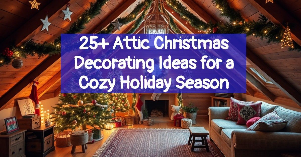 25+ Attic Christmas Decorating Ideas for a Cozy Holiday Season