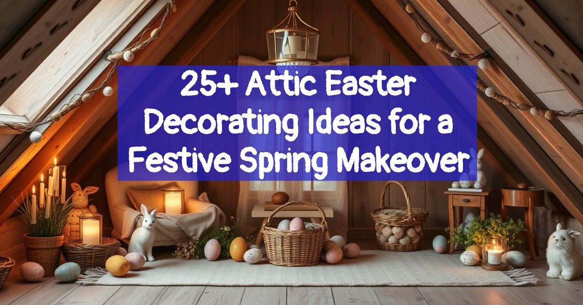 25+ Attic Easter Decorating Ideas for a Festive Spring Makeover