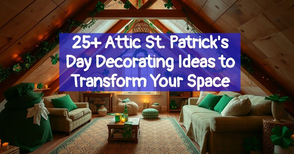 25+ Attic St. Patrick's Day Decorating Ideas to Transform Your Space