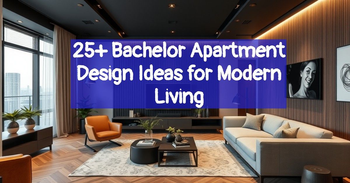 25+ Bachelor Apartment Design Ideas for Modern Living