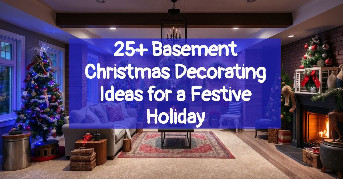 25+ Basement Christmas Decorating Ideas for a Festive Holiday