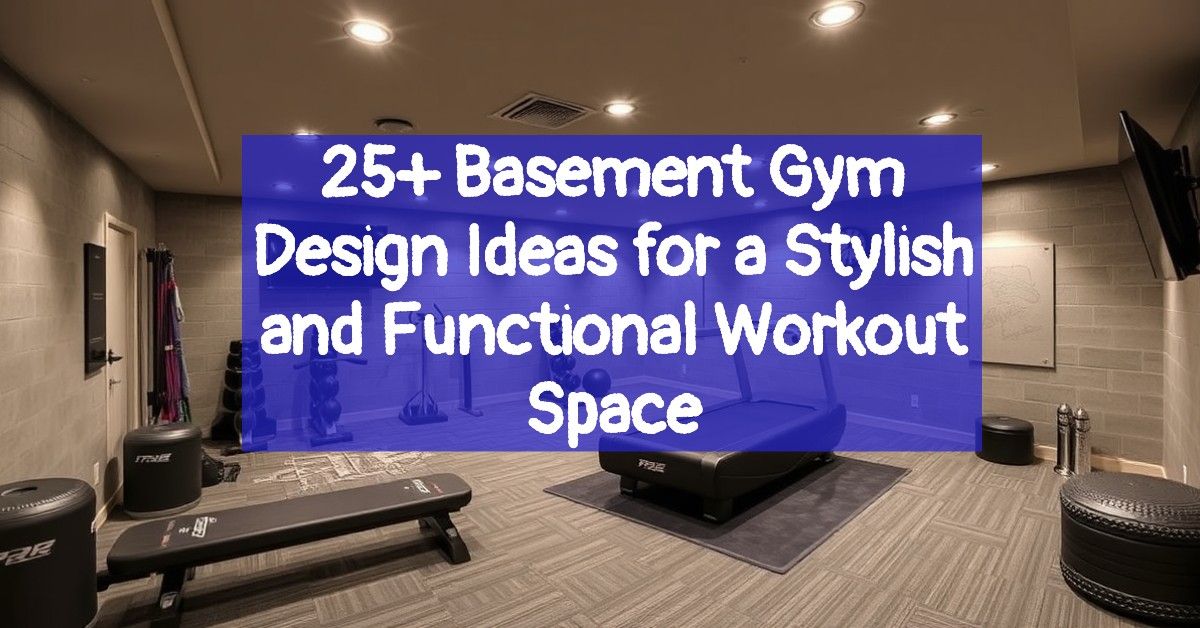 25+ Basement Gym Design Ideas for a Stylish and Functional Workout Space