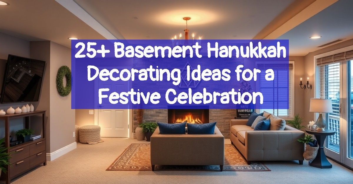 25+ Basement Hanukkah Decorating Ideas for a Festive Celebration