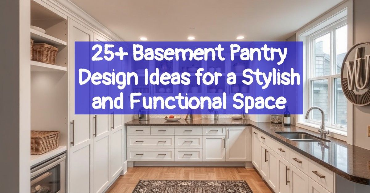 25+ Basement Pantry Design Ideas for a Stylish and Functional Space