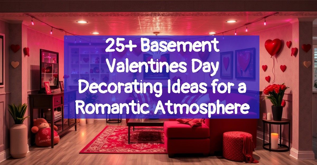 25+ Basement Valentines Day Decorating Ideas for a Romantic Atmosphere